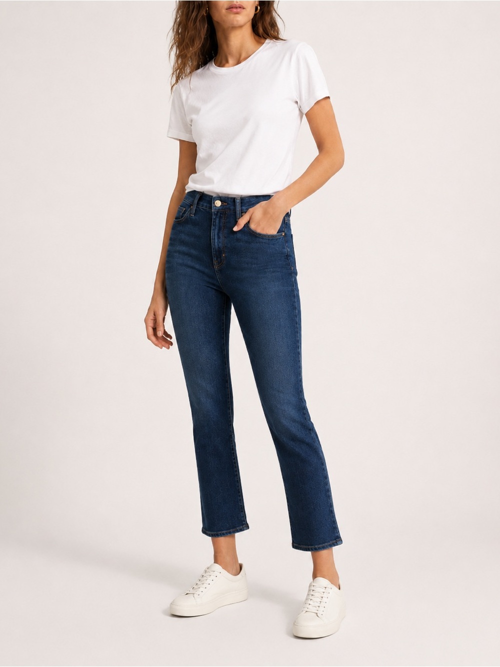 FRAME Denim Le Crop Mini Boot Jeans Size 25 Somerset Wash Cropped